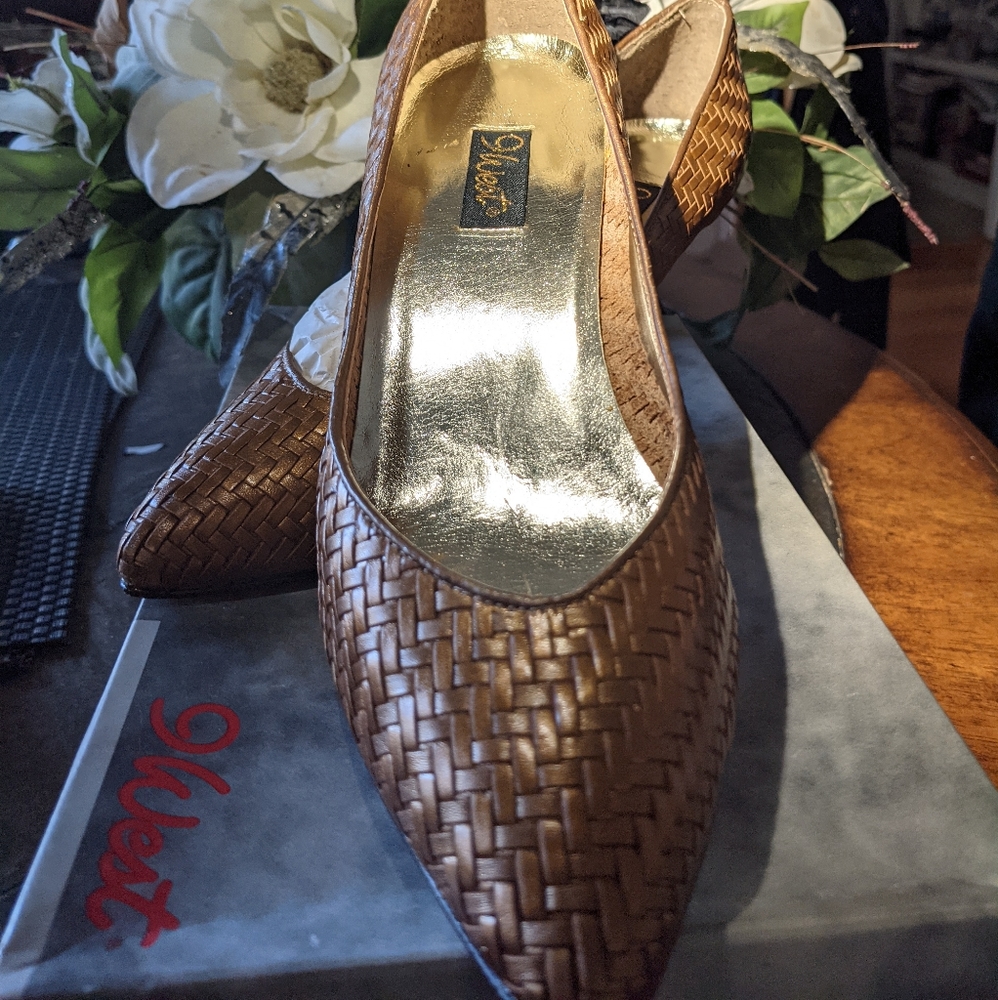 9West Bronze Pumps
